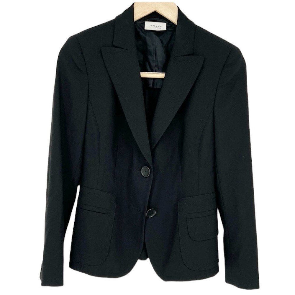 Akris Punto Black Two Button Blazer